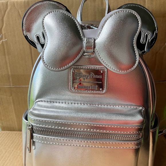 Loungefly Handbags - Disney parks silver dip loungefly